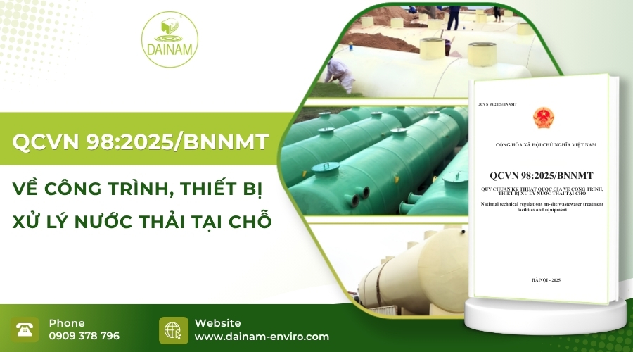 QCVN 98:2025/BNNMT on On-Site Wastewater Treatment Plants and Equipment