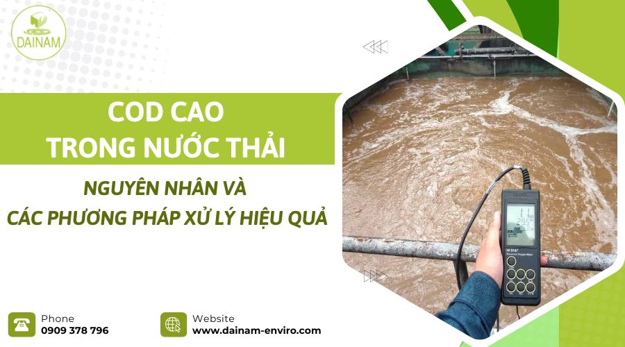 High COD levels in wastewater: Causes and effective treatment methods.