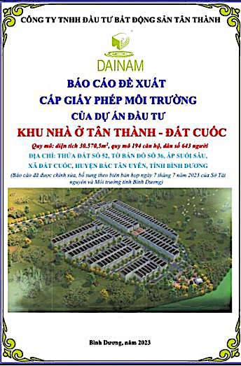 GPMT - KHU NHÀ Ở TÂN THÀNH