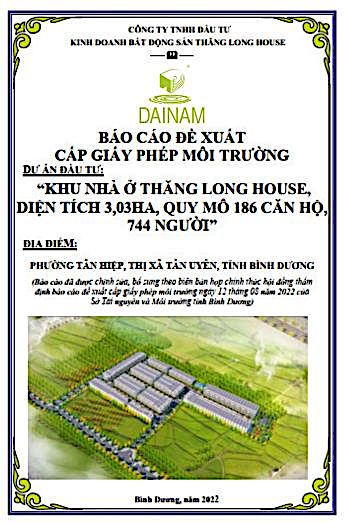 GPMT - KHU NHÀ Ở THĂNG LONG HOUSE