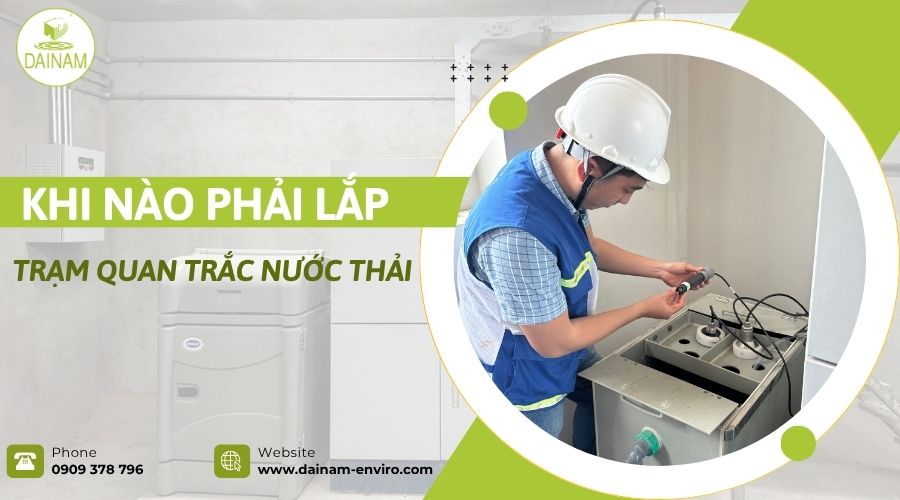 When is it necessary to install a wastewater monitoring station?