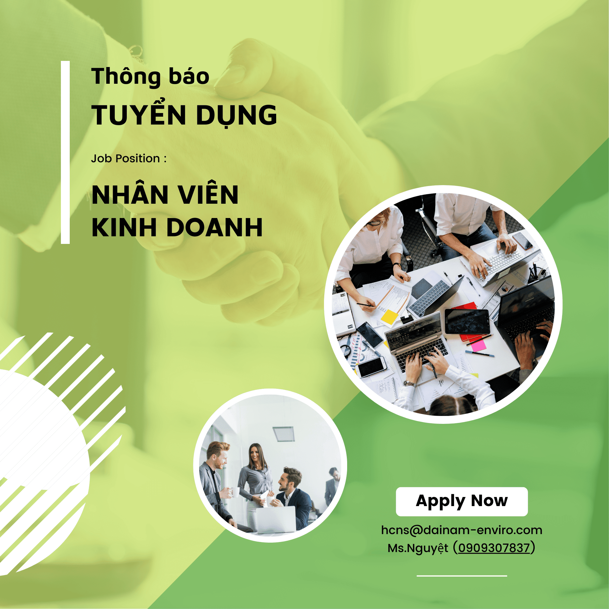 Recruitment Project Sales staff - Ho Chi Minh City area
