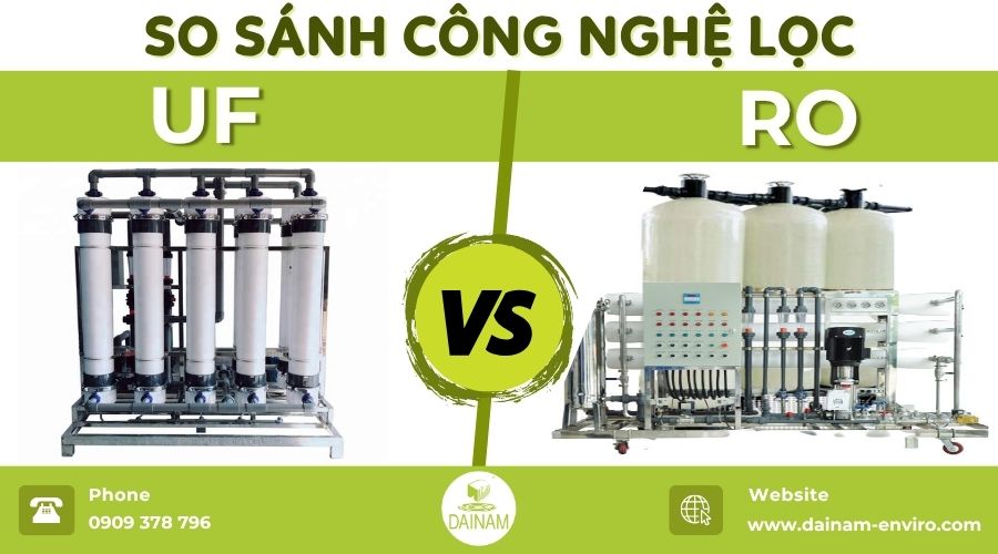So Sánh Công Nghệ Lọc UF Và RO