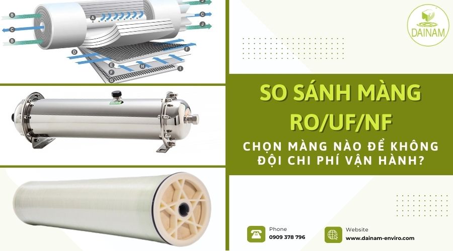 Compare RO – UF – NF: Which type should you choose to avoid increasing operating costs?