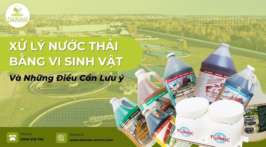 Wastewater treatment with microorganisms and notes