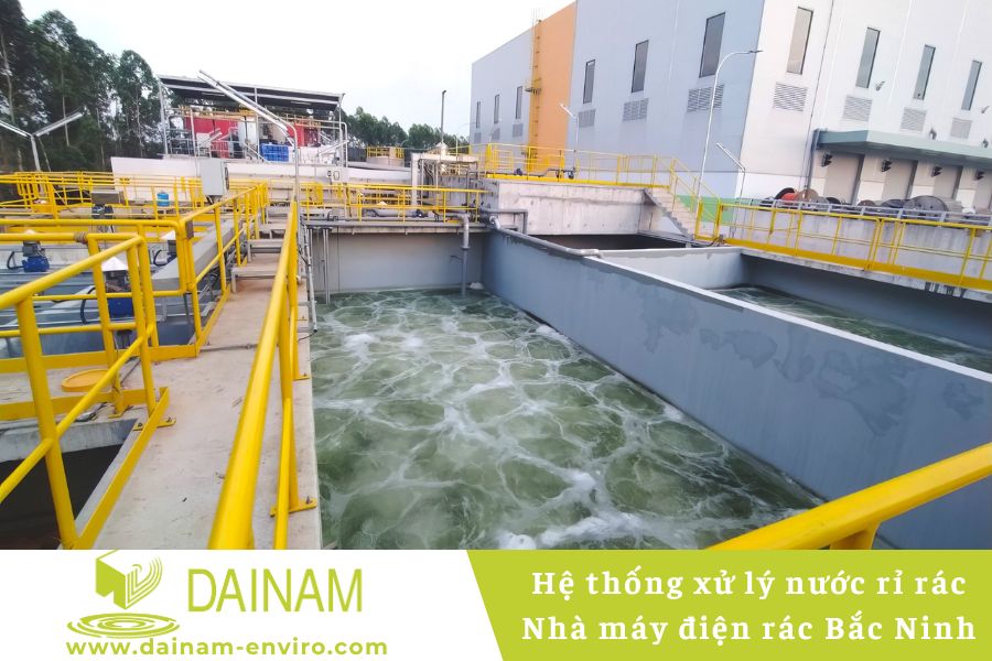 Hệ thống xử lý nước rỉ rác Nhà máy điện rác Bắc Ninh